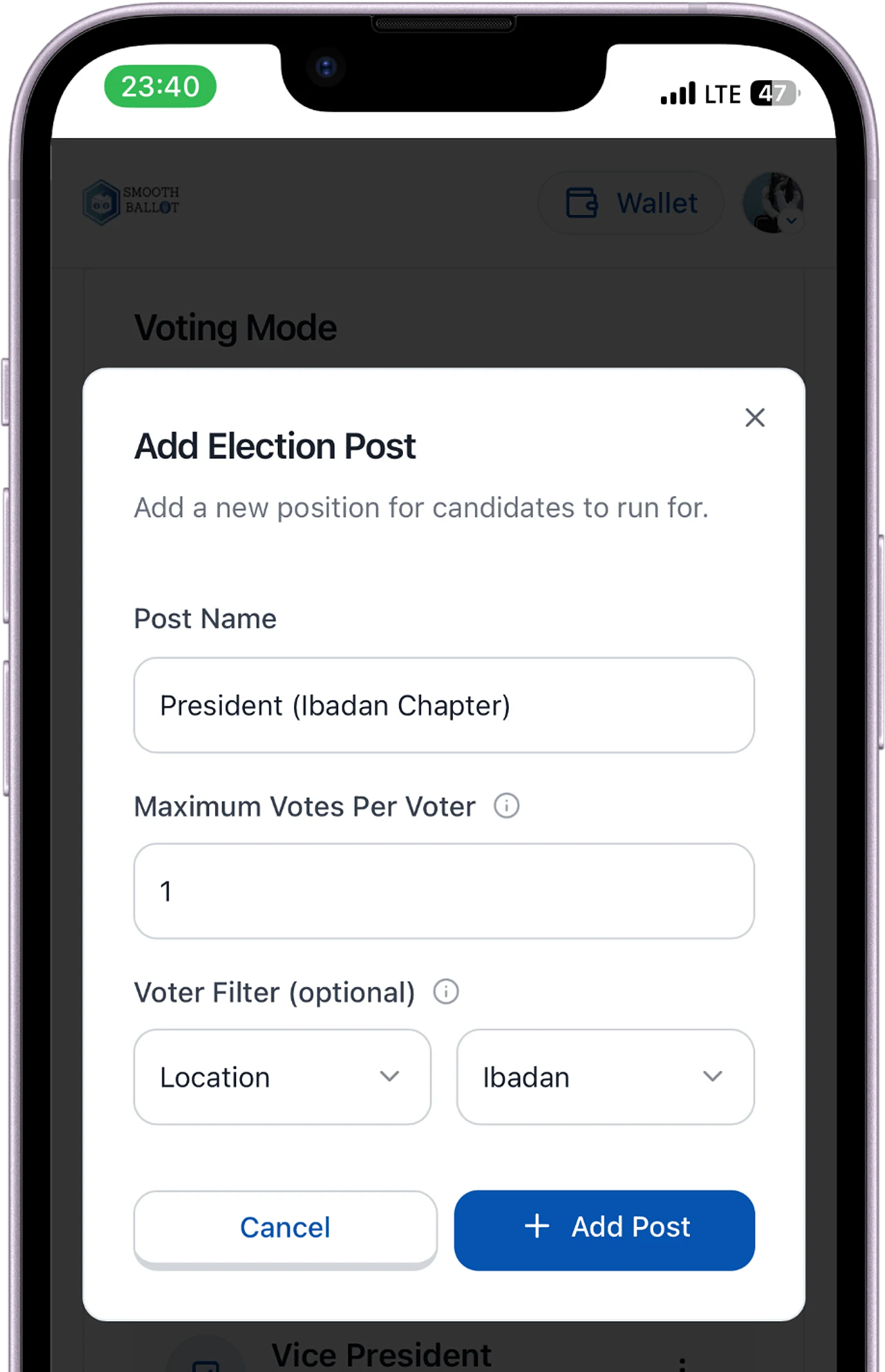 Flexible voting rules