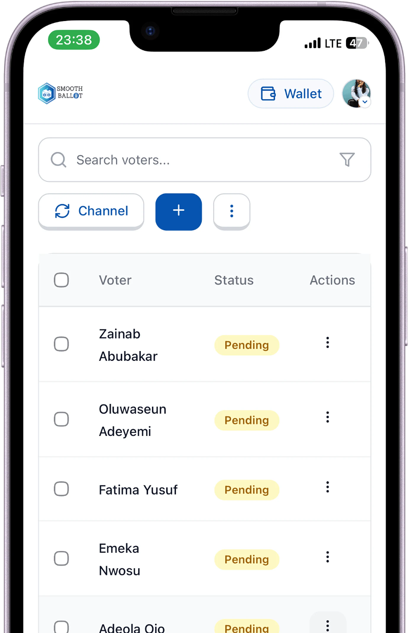 Voter management