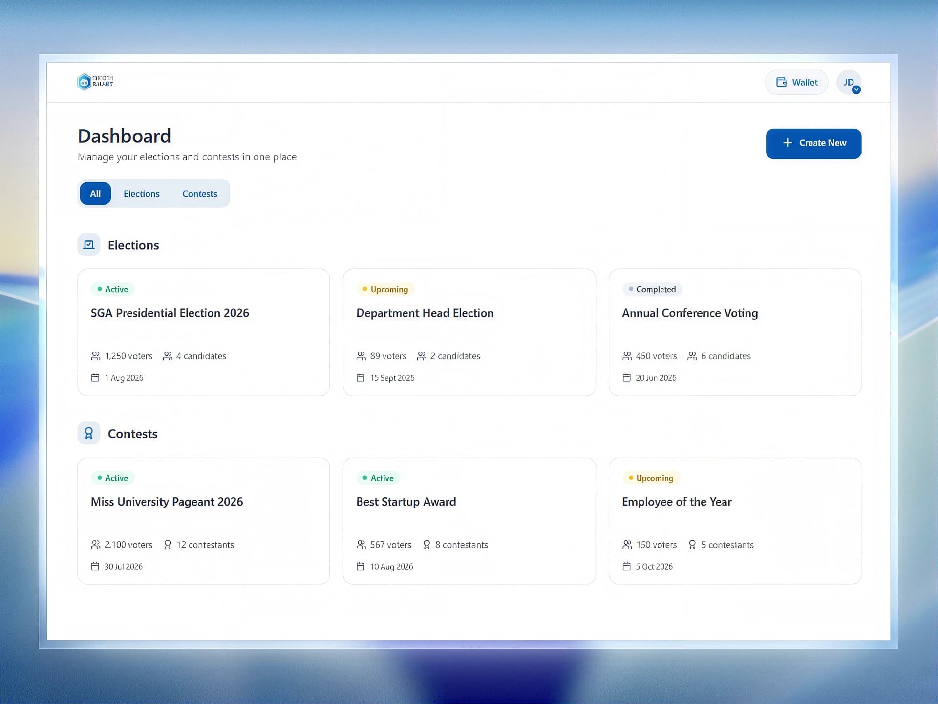 SmoothBallot Platform Showcase